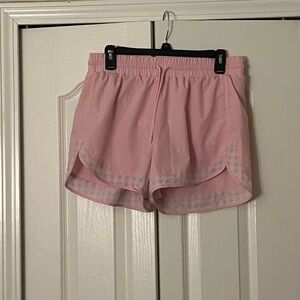 Crown & Ivy Pink Athletic Shorts with Elastic Waistband